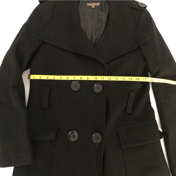 Black wool coat - Picture 5 of 7